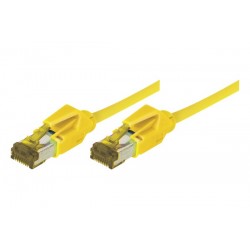 Cordon RJ45 sur câble catégorie 7 S/FTP LSOH snagless jaune - 1,5 m