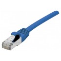 Cordon RJ45 catégorie 6A F/UTP LSOH snagless bleu - 0,5 m