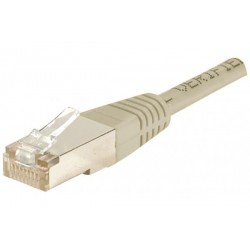 Cordon RJ45 catégorie 6 F/UTP gris - 0,15 m