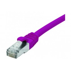 Cordon RJ45 catégorie 6 F/UTP LSOH snagless violet - 2 m