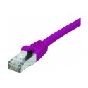 Cordon RJ45 catégorie 6 F/UTP LSOH snagless violet - 2 m