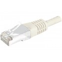 Cordon RJ45 catégorie 6 S/FTP gris - 0,15 m