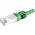 Cordon RJ45 catégorie 6 S/FTP vert - 0,15 m