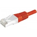 Cordon RJ45 catégorie 6 S/FTP rouge - 2 m