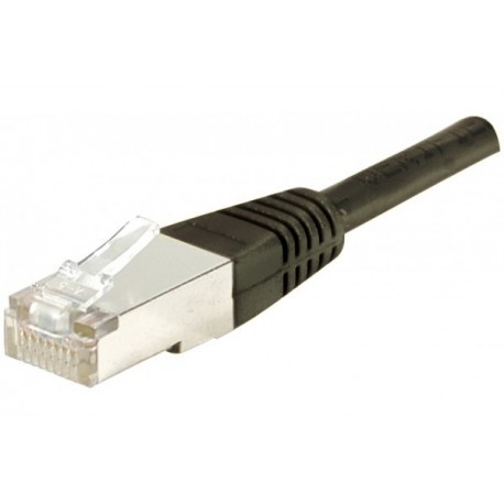 DEXLAN Cordon RJ45 CAT 6A S/FTP noir - 0,5 m