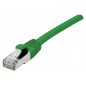 DEXLAN Cordon RJ45 catégorie 6A S/FTP LSOH snagless vert - 0,3 m