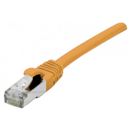 DEXLAN Cordon RJ45 catégorie 6A S/FTP LSOH snagless orange - 0,15 m