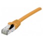 DEXLAN Cordon RJ45 catégorie 6A S/FTP LSOH snagless orange - 0,15 m