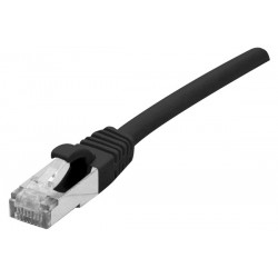 DEXLAN Cord RJ45 sur câble CAT 7 S/FTP LSOH SNG noir - 0,5 m