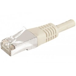 DEXLAN Cordon RJ45 catégorie 6A F/UTP gris - 7,5 m