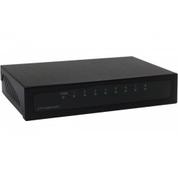 DEXLAN Switch Gigabit 8 ports métal noir