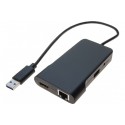 Adaptateur USB 3.0 HDMI + RJ45 Gigabit + HUB