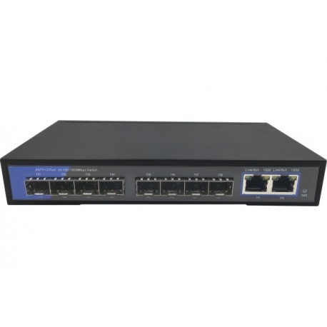 Switch 10 PORTS GIGABIT DONT 8  SFP GIGABIT FIBRE 1000SX/LX