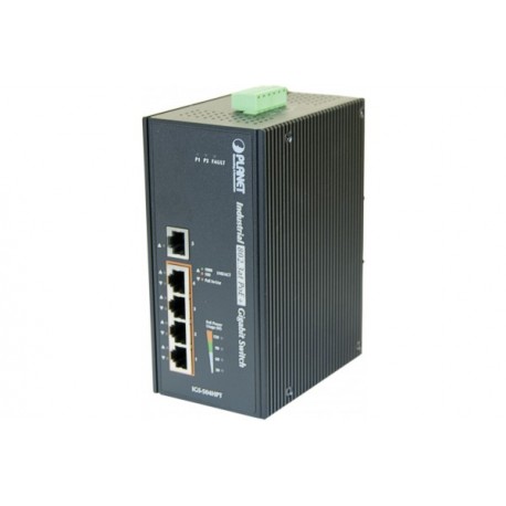 Planet IGS-504HPT sw.indust. 5P gigabit dont 4 PoE+