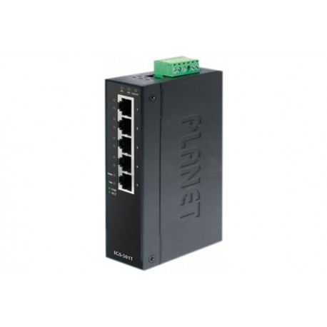 Planet Switch Indust Gigabit  -40/75° - 5 ports 10/100/1000