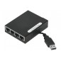 DEXLAN Mini Switch réseau 5 ports 10/100 alimentable par USB