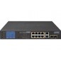 PLANET GSD-1222VHP SWITCH LCD 10P GIGABIT 8 PoE+ 120W & 2 SFP