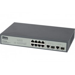 NETIS ST3310 Switch Niv.2 8 ports 10/100 +2 combo Gigabit/SFP