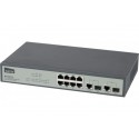 NETIS ST3310 Switch Niv.2 8 ports 10/100 +2 combo Gigabit/SFP