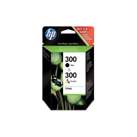 HP300 Pack de 2 cartouches d'encre d'origine Noir et couleurs