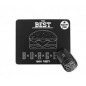 T'nB BUMWXBURGER Souris sans Fil USB 1000 DPI + Tapis Noir