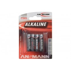 ANSMANN Piles alcalines 5015553 LR03 / AAA blister de 4