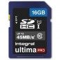 Integral - SD HC 16Go, Carte Mémoire UltimaPro Haute Vitesse jusqu'à 45MB/s