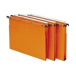 L'Oblique AZ Pack 10 dossiers suspendus AZO kraft Orange pour tiroir