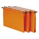 L'Oblique AZ Pack 10 dossiers suspendus AZO kraft Orange pour tiroir