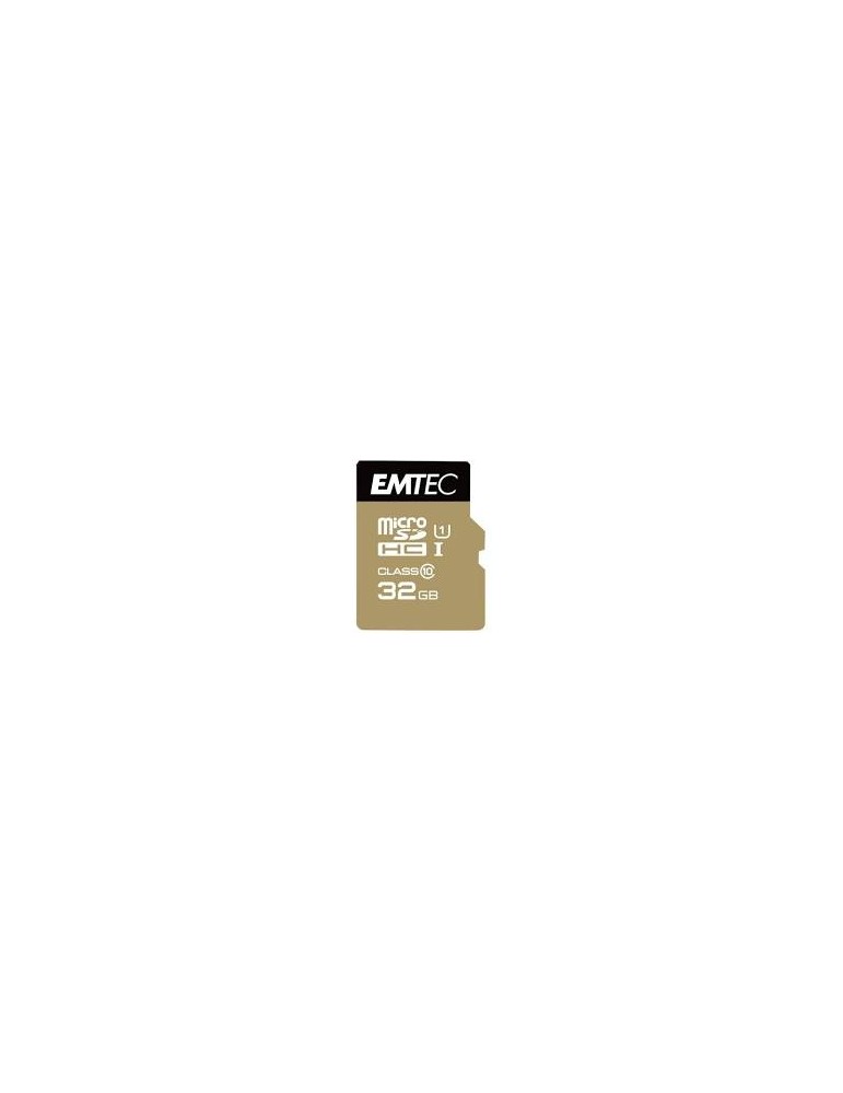 Emtec Carte microSD 32GB UHS-I U1 EliteGold avec adaptateur