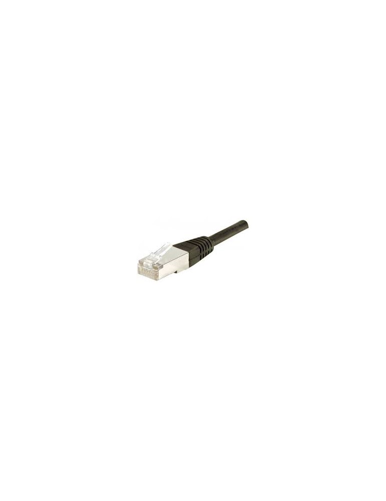 Cordon RJ45 catégorie 5e F/UTP noir - 0,15 m