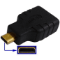 ADAPTATEUR OR  HDMI A FEM VERS MICRO HDMI MALE