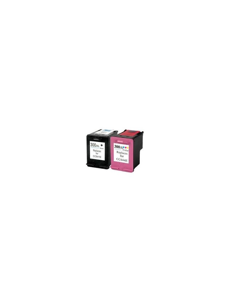 Pack de 2 cartouches compatibles HP300XL noir et couleur SIGMA