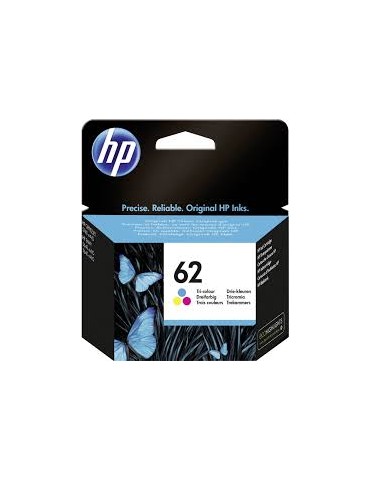 HP 62 C2P06AE Cartouche d'Encre Authentique 3 couleurs