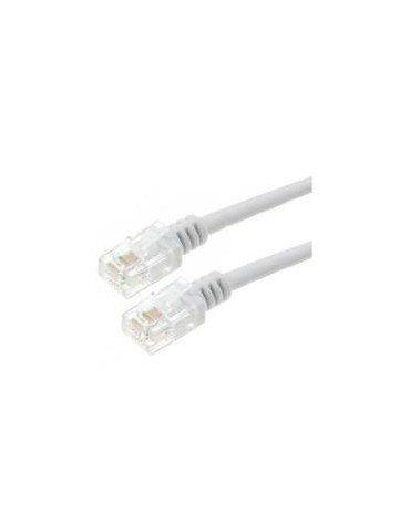 Cable ADSL 2+ Cordon Torsadé avec connecteur RJ11-10 mètres Blanc