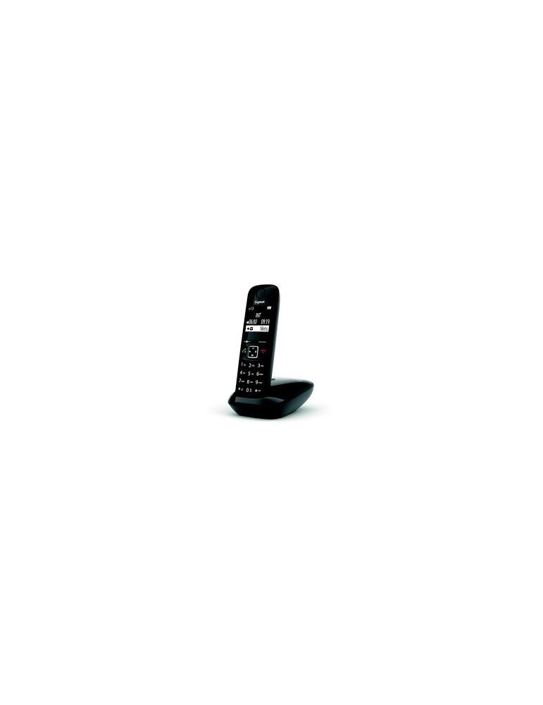 Gigaset A170 Single Téléphone Fixe Sans Fil - Grand Écran, ECO DECT, Noir - Qualité Allemande