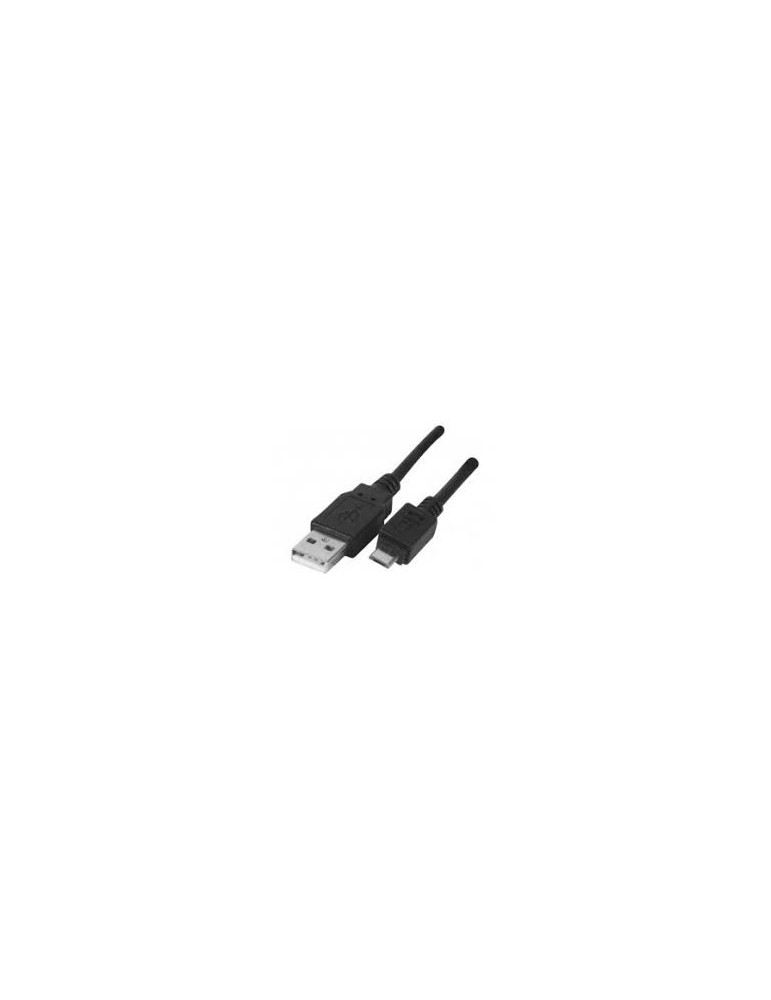 Cordon USB 2.0 type A / micro B noir - 0,5 m