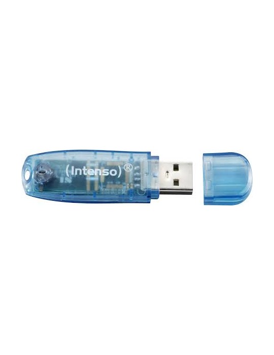 INTENSO Clé USB 2.0 Rainbow Line - 4Go Bleu