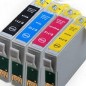 T0715 Pack de 4 cartouches compatibles pour Epson DX et SX series