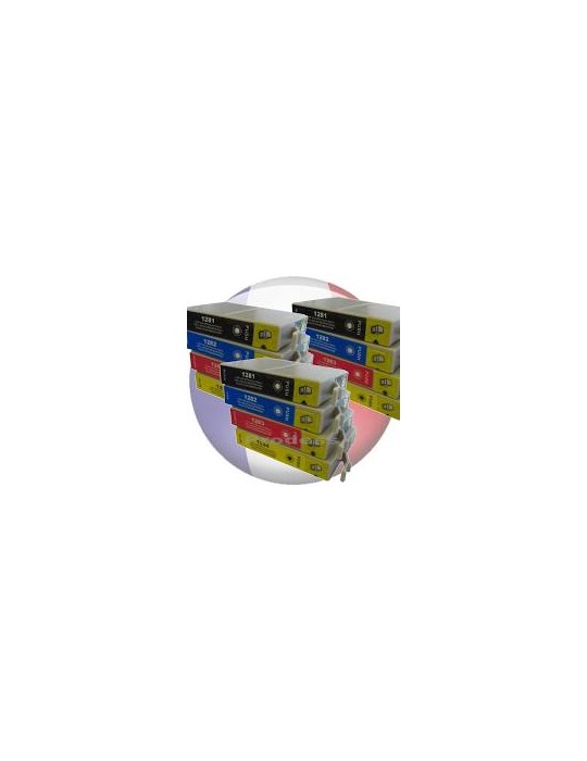 T0715 Pack de 12 cartouches compatibles pour Epson DX et SX series