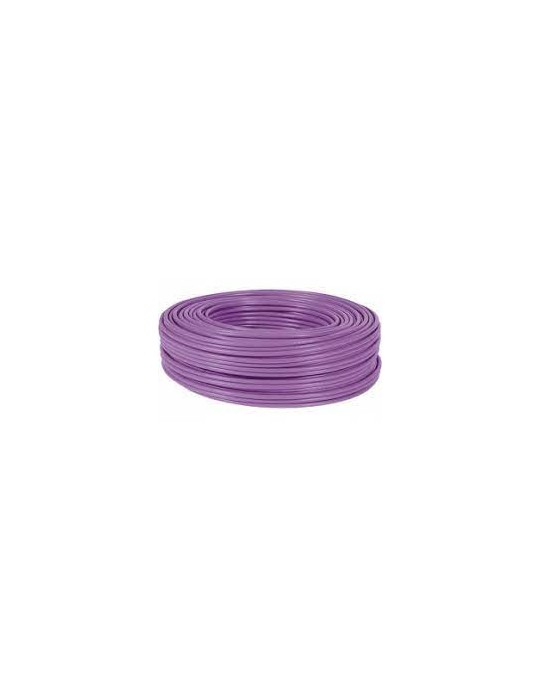 DEXLAN câble monobrin S/FTP CAT7 violet LS0H RPC Dca - 305 m