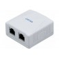 DEXLAN Boîtier mural 2 ports RJ45 CAT 6A STP