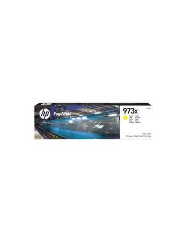 HP 973X F6T83AE pack de 1, haut rendement, cartouche Authentique, imprimantes HP PageWide Pro 452/477/552/577, Jaune