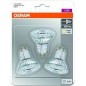 Osram 4058075820159 Ampoule LED Verre 4,30 W GU10 Argent Set de 3