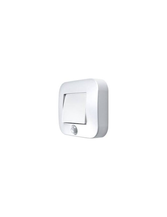 OSRAM - Veilleuse LED Nightlux Hall Blanc - Capteur de Mouvement et de Luminosité Intégrés - Fonctionne à Pile - Etanche IP54 -