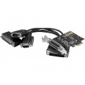 Carte PCI-Express 1X - 2xRS232 +1xParallele Low Profile