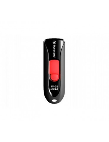 TRANSCEND Cle USB 2.0 JetFlash 590 - 64Go Noir/Rouge