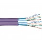 DEXLAN câble double monobrin F/UTP CAT6 violet LS0H RPC Eca - 305 m