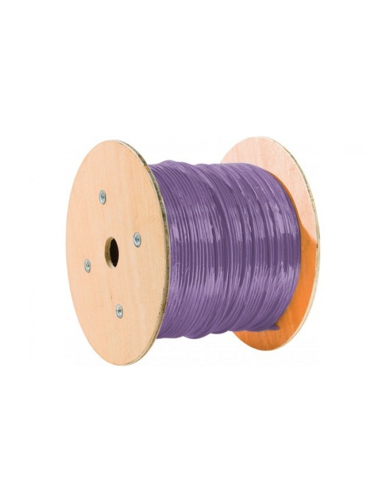 DEXLAN câble double monobrin F/FTP CAT6A violet LS0H RPC Eca - 500 m