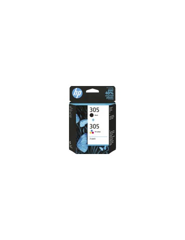 HP 305 Pack 2 cartouches Tri-color/Black